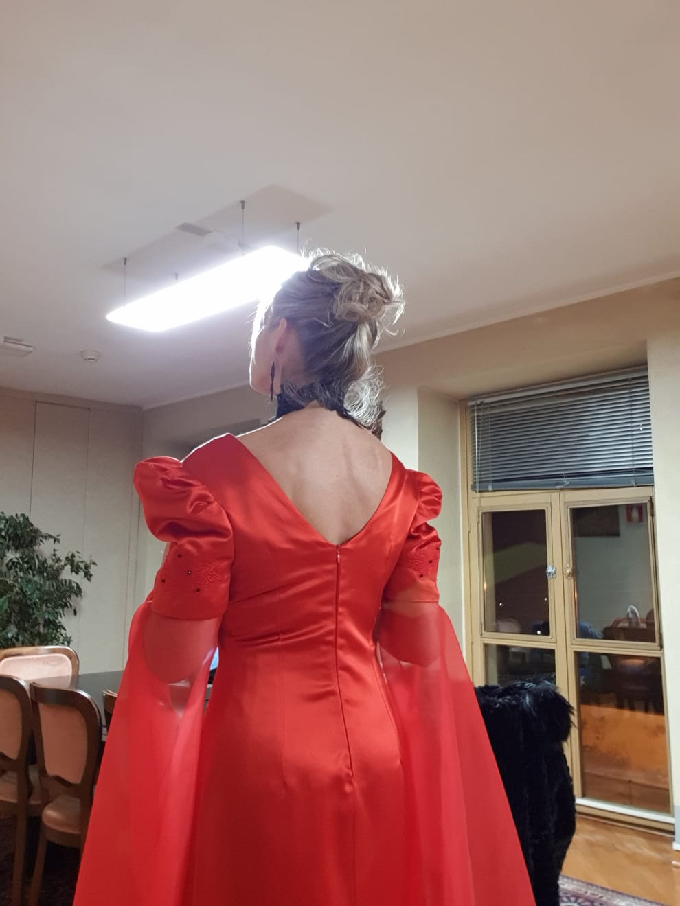 Abto in seta pura rosso