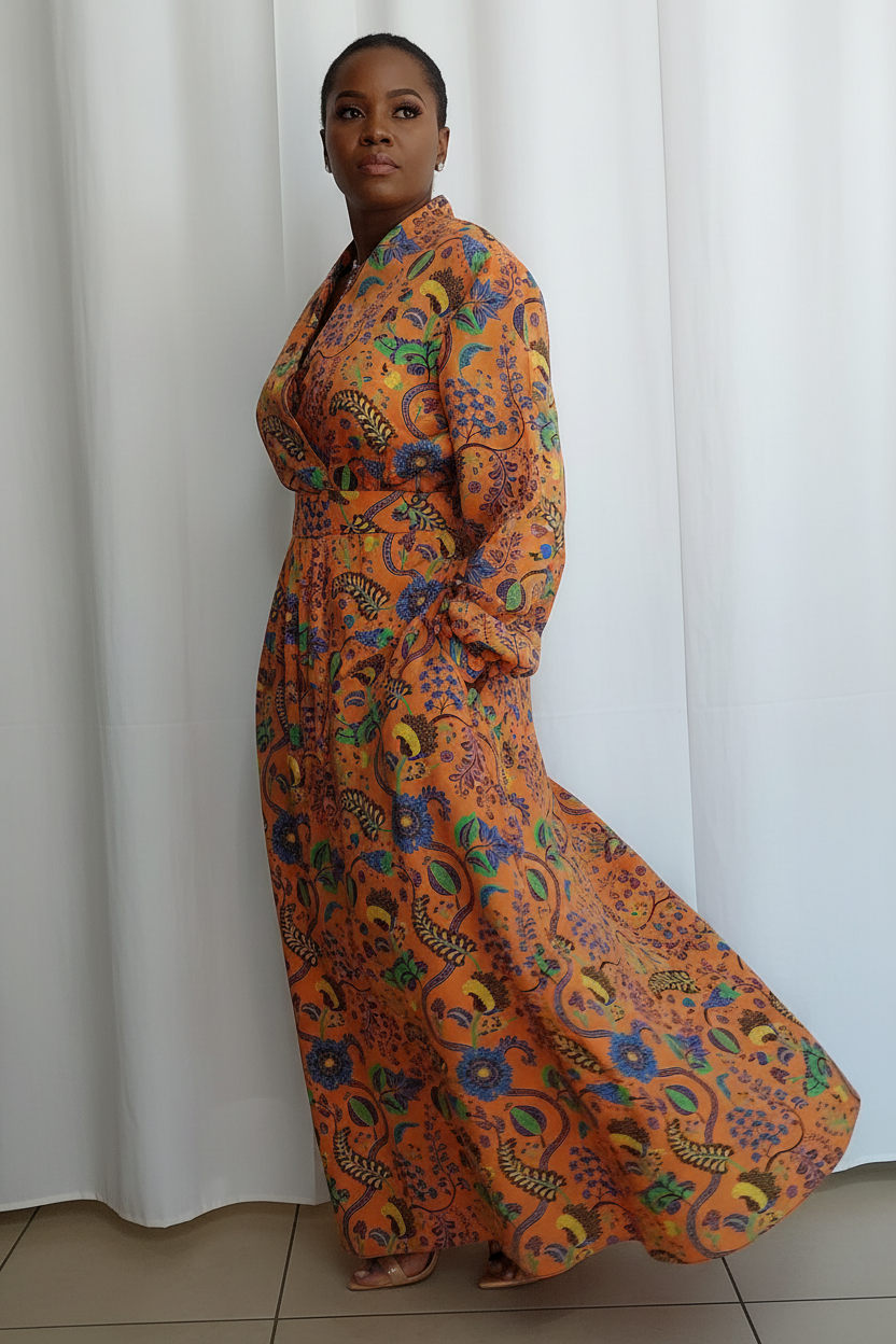 Vestito Arancione - 3/4